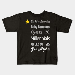 The Silent Generation Kids T-Shirt